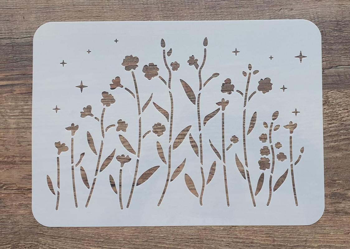 Schablone Blumenwiese